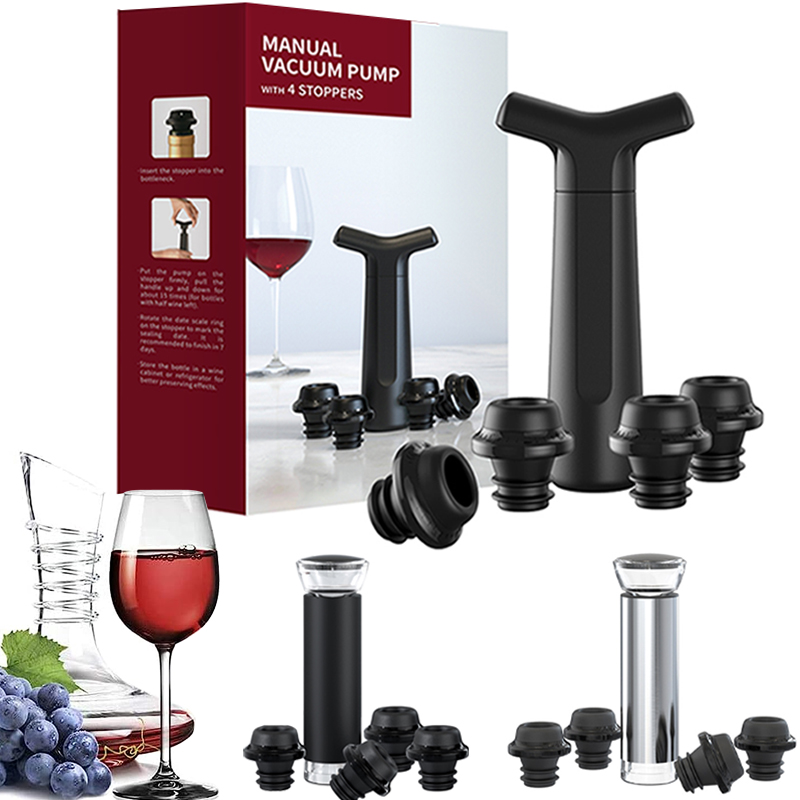 Wine Preservation Pump - 진공 와인 마개 진공 펌프 수동