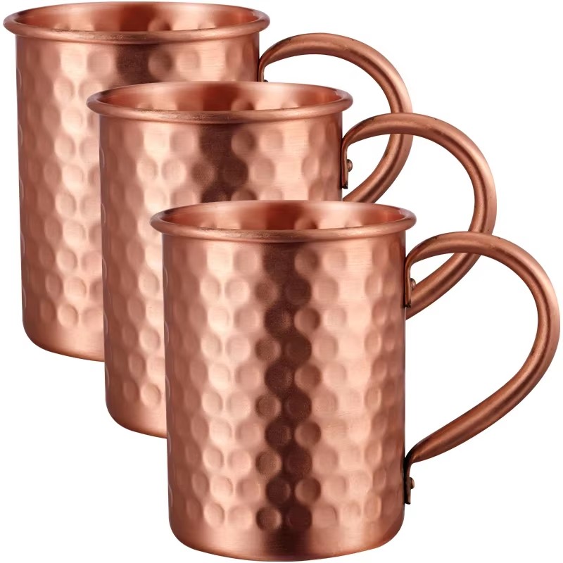 Mule Copper Mug - 100% 구리 모스크바 뮬 머그컵 1/2/3/4개입