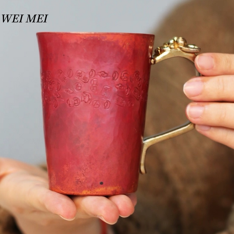 Mule Copper Mug - 수제 빈티지 구리 아침식사 커피잔, 두꺼운