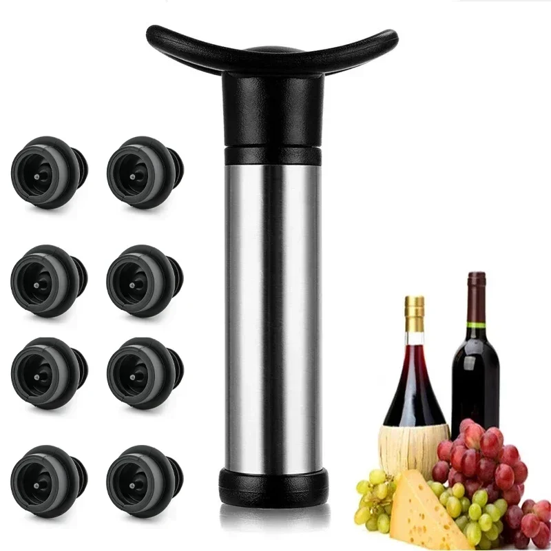 Wine Preservation Pump - 와인 호일 오프너가 포함된 진공 와인