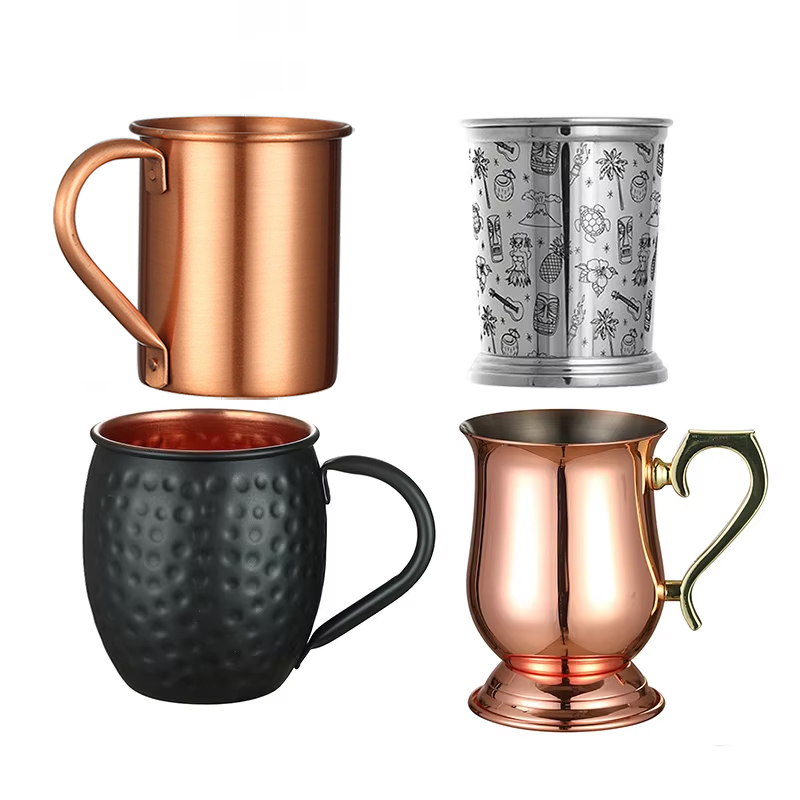 Mule Copper Mug - 망치로 쳐진 구리 도금 스테인레스 스틸