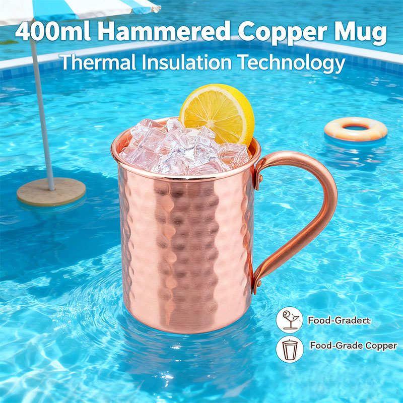 Mule Copper Mug - 새로운 100% 구리 컵 순수 통구리