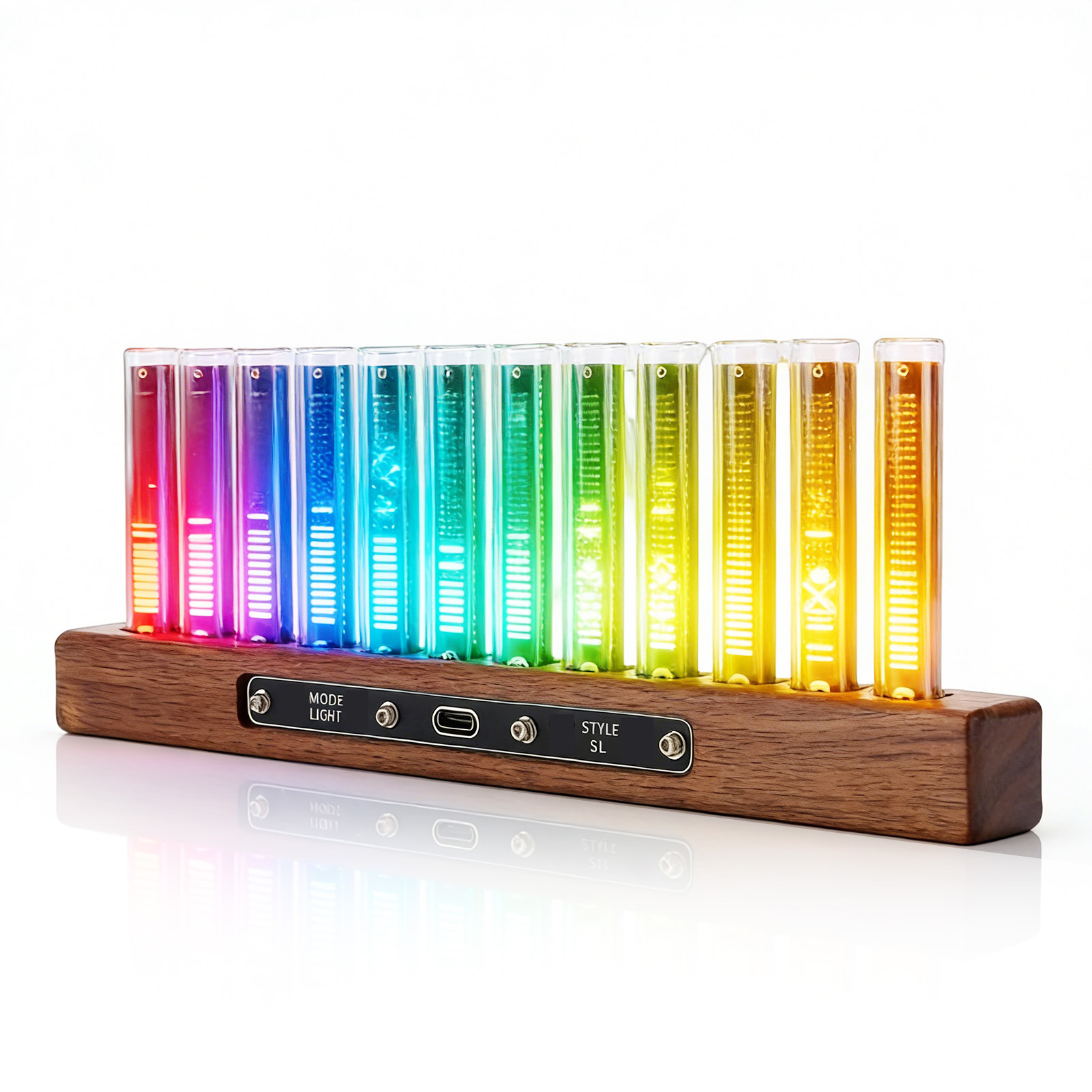 Home Bar Shelf - LED 음악 스펙트럼 디스플레이 홈 오디오