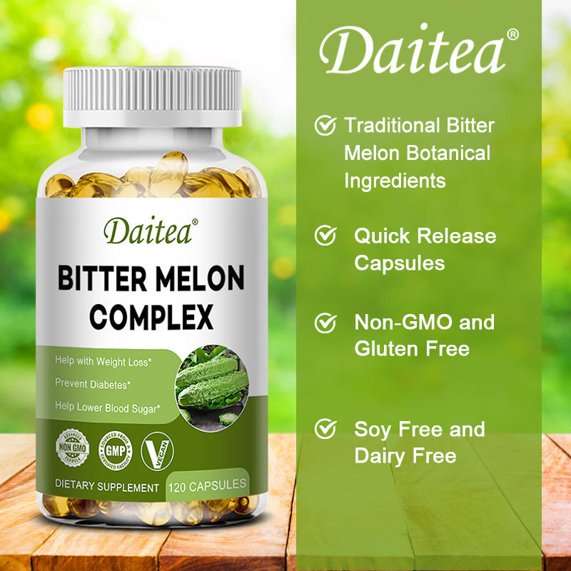 Daitea 천연 쓴 멜론 추출물 캡슐 - 체중 관리  - Bitters Bottle Set 리뷰 및 가격