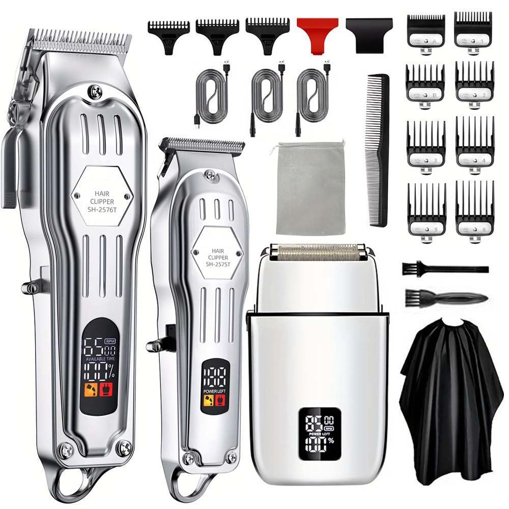 남성용 전문 헤어 클리퍼 및 트리머 세트 – 3-in- - Home Barbershop 리뷰 및 가격