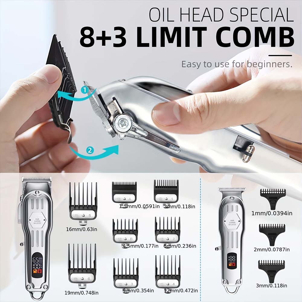 남성용 전문 헤어 클리퍼 및 트리머 세트 – 3-in- - Home Barbershop 리뷰 및 가격