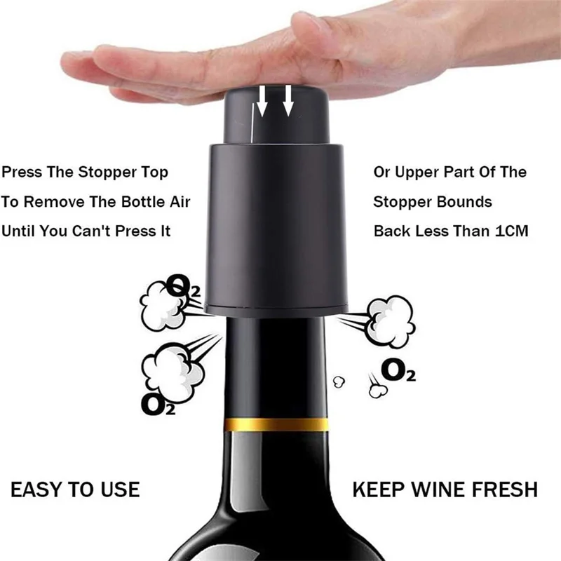 시간 눈금 기록이 있는 진공 와인 보존 장치, 와인 병 - Wine Preservation Pump 리뷰 및 가격