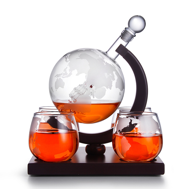 글로브 디캔터 크리에이티브 유리 와인 병 컨테이너 위스 - Decanter Globe Set 리뷰 및 가격