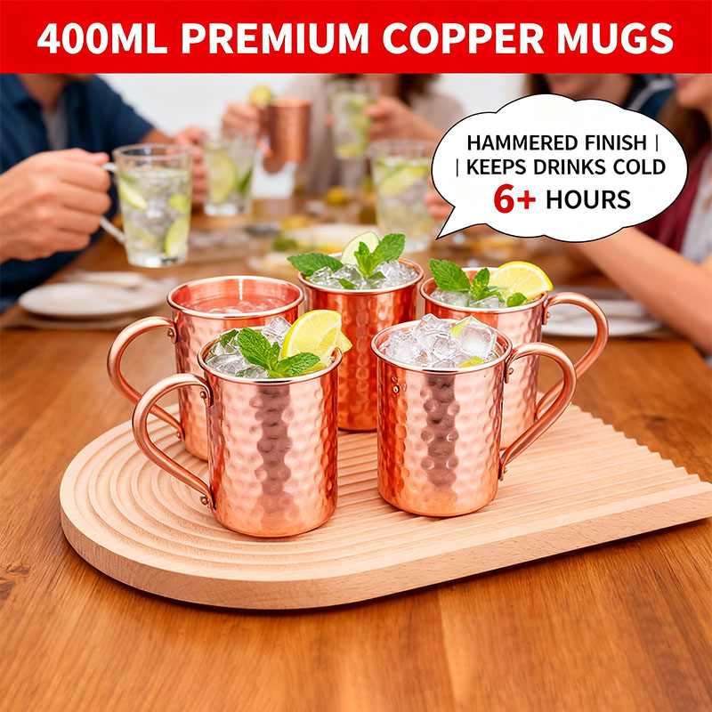 새로운 100% 구리 컵 순수 통구리 모스크바 뮬 순수 - Mule Copper Mug 리뷰 및 가격