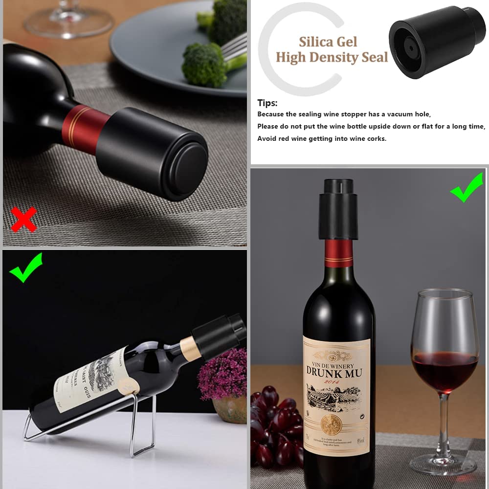진공 와인 병 마개 봉인 된 저장 진공 메모리 와인 마 - Wine Preservation Pump 리뷰 및 가격