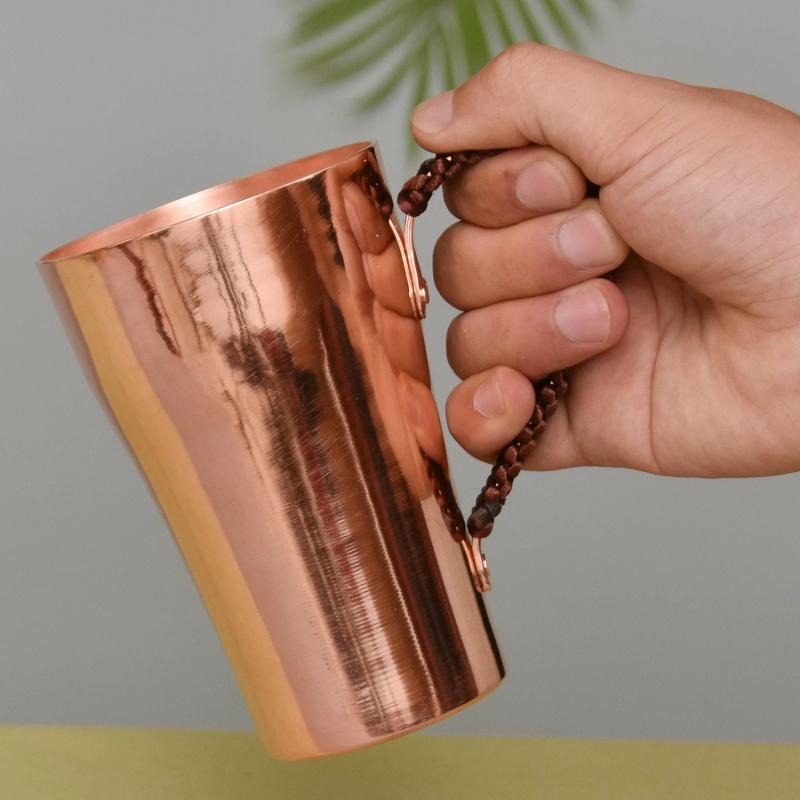손으로 만들어진 순수 구리 맥주 우유 머그잔 직조 손잡 - Mule Copper Mug 리뷰 및 가격