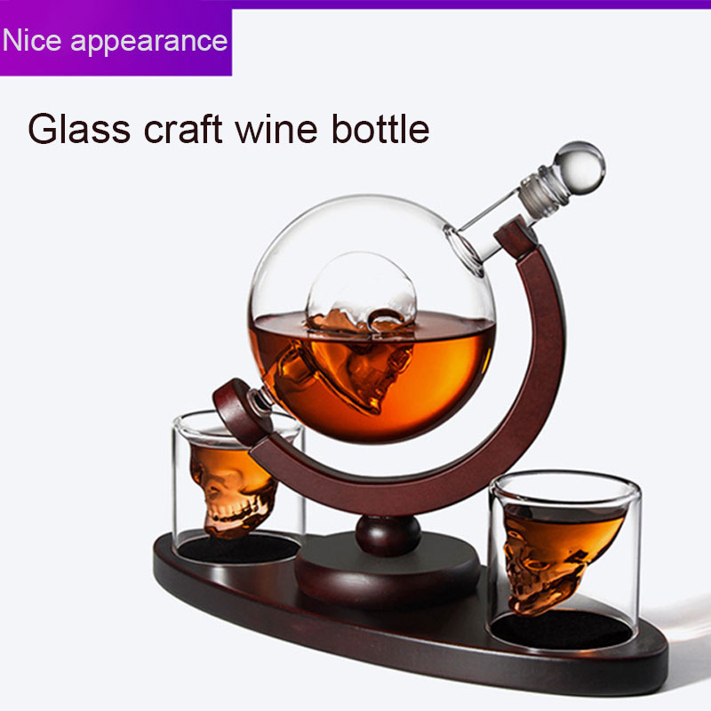 스컬 글로브 위스키 디캔터 세트 가오펑 실리콘 유리병  - Decanter Globe Set 리뷰 및 가격
