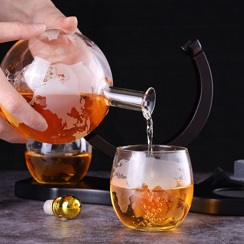 1리터 크리에이티브 글로브 디캔터 세트 (무연 카라페, - Decanter Globe Set 리뷰 및 가격
